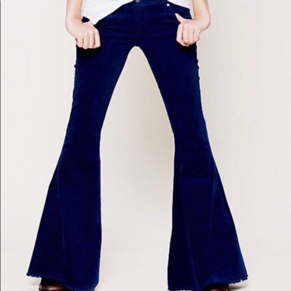 Free People Corduroy extreme flair bell bottoms